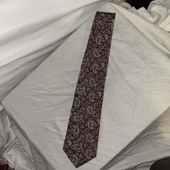 Other - Bert Pulitzer Neck Tie 100% Silk Made In USA Paisley